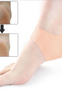 Silikon Topuk Çorabı Beyaz Renk