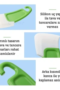 Silikon Uçlu Bulaşık Temizleme Kazıyıcı Spatula