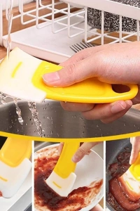 Silikon Uçlu Bulaşık Temizleme Kazıyıcı Spatula
