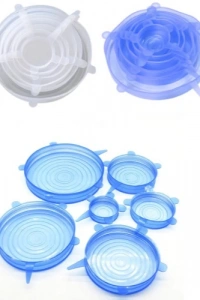 Silikon Yemek Saklama Kapak Seti 6 Adet