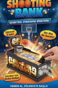 Şımartan Eğlenceli Basket Atmalı Basketbol Kumbara