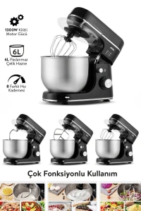 Sinbo Standlı Mikser - Siyah Renk - 12 Litre Hazne
