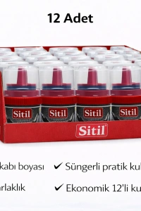 Sitil Classic Ayakkabı Boyası Siyah Parlatıcı Süngerli 12 Adet