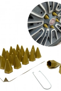 Sivri Mermi Bijon Kapağı Sökme Aparatlı Altın Sarı 17mm