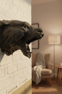 Siyah Ayı Duvar Aksesuarı