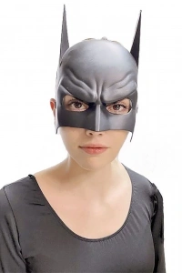 Siyah Çocuk Batman Maskesi Lastikli