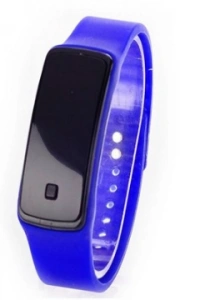 Siyah Ekranlı Led Kol Saati (Mavi)