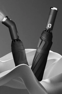 Siyah El Fenerli Şemsiye