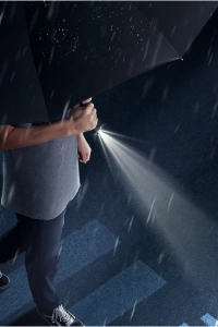 Siyah El Fenerli Şemsiye