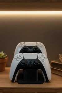 Siyah İkili Gamepad Tutucu 7x18 cm Oyun Aksesuarı