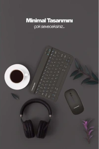 Siyah Kablosuz Klavye Ve Mouse Seti