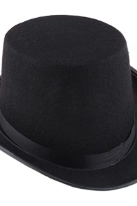 Siyah Keçe Sihirbaz Fötr Şapka 12 cm