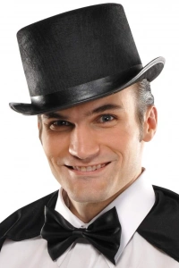 Siyah Keçe Sihirbaz Fötr Şapka 12 cm