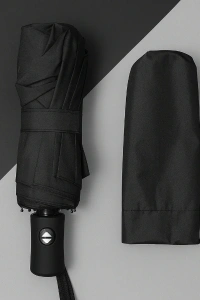 Siyah Kılıflı Otomatik Kompakt Şemsiye