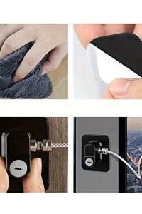 Siyah Plaka Halatlı Emniyet Kilidi