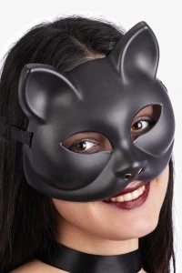 Siyah Renk Lüks Kedi Maskesi 12x13 cm