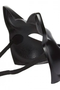 Siyah Renk Lüks Kedi Maskesi