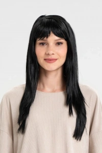 Siyah Renk Uzun Parti Peruğu