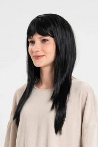 Siyah Renk Uzun Parti Peruğu