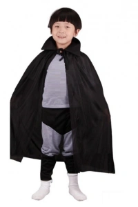 Siyah Renk Yakalı Çocuk Pelerin