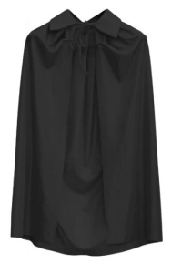 Siyah Renk Yakalı Çocuk Pelerin