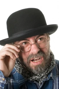 Siyah Renk Yetişkin Boy Retro Bowler Derby Şapkası 58 cm