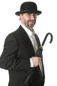 Siyah Renk Yetişkin Boy Retro Bowler Derby Şapkası 58 cm