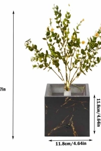 Siyah Saksılı LED Yapay Çiçek