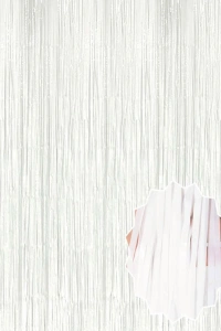 Soft Beyaz Renk Duvar ve Kapı Perdesi İthal 100x200 cm