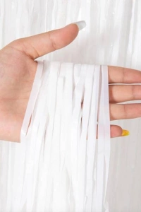 Soft Beyaz Renk Duvar ve Kapı Perdesi İthal 100x200 cm