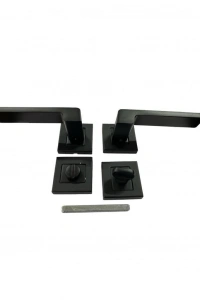 Sofuoğlu Rozet Anka Mat Siyah Wc Kapı Kolu