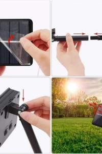 Solar 100 Ledli 12 Metre Bahçe Aydınlatma