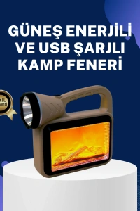 Solar Alev Lambası – Kamp, Bahçe ve Dış Mekan İçin