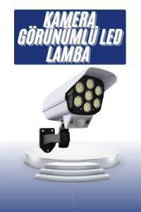 Solar Bahçe Lambası Uzaktan Kumandalı Kamera Görünümlü Hareket Sensörlü