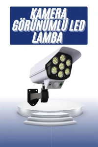 Solar Bahçe Lambası Uzaktan Kumandalı Kamera Görünümlü Hareket Sensörlü