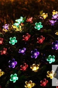 Solar Çiçekli RGB Dekorasyon Lambası