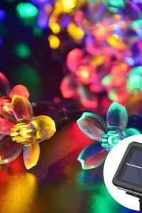 Solar Çiçekli RGB Dekorasyon Lambası