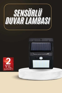 Solar Dekoratif Lambası Sensörlü Led Işık Bahçe Aydınlatma