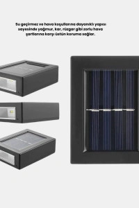 Solar Dış Mekan Aplik Su Geçirmez Dayanıklı LED Aydınlatmalı