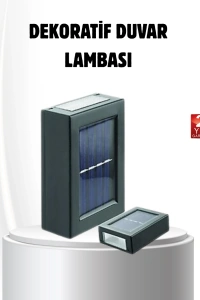 Solar Güçlü 6 LED Dış Mekan Lambası – Otomatik Aç/Kapa Işık Sensörlü Aydınlatma