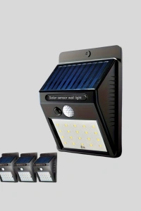 Solar LED Bahçe Aydınlatma – Hareket Sensörlü, Güneş Paneliyle Şarj Olan, IP65 Dayanıklı