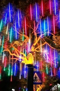 Solar Meteor Tüp Bahçe Dış Mekan Aydınlatma LED 8 Adet