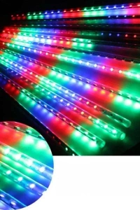 Solar Meteor Tüp Bahçe Dış Mekan Aydınlatma LED 8 Adet