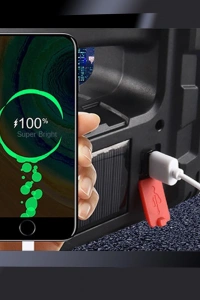 SOLAR PANELLİ LEDLİ FENER WATTON WT-614