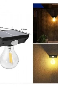 Solar Sensörlü LED Ampul Lamba - Güneş Enerjili - Dış Mekan Aydınlatma