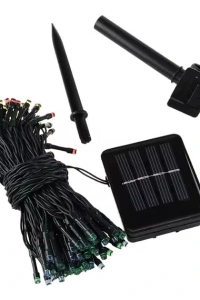 Solar Siyah Kablo Bahçe Aydınlatması