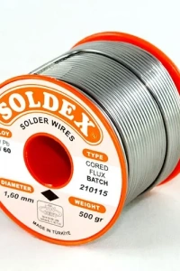 Soldex 40-60 Lehim Teli 500 Gr 1.6 mm- Sn:40 / Pb:60