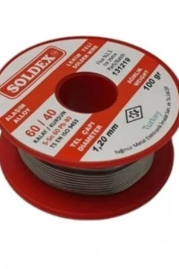 Soldex 60/40 Lehim Teli 100 gr 1.20 mm (Sn:60 / Pb:40)