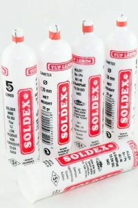 Soldex Tüp Lehim 1,2 mm 25 Gr - 5 Kanallı, Sn:60 / Pb:40
