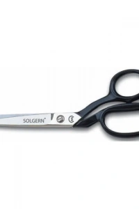 Solgern 232-9 Tekstil / Yatık Regula Makası No: 9 inç / 22,86 cm - Nikel Kaplama, Siyah Saplı